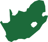 South African Map Filled Outline